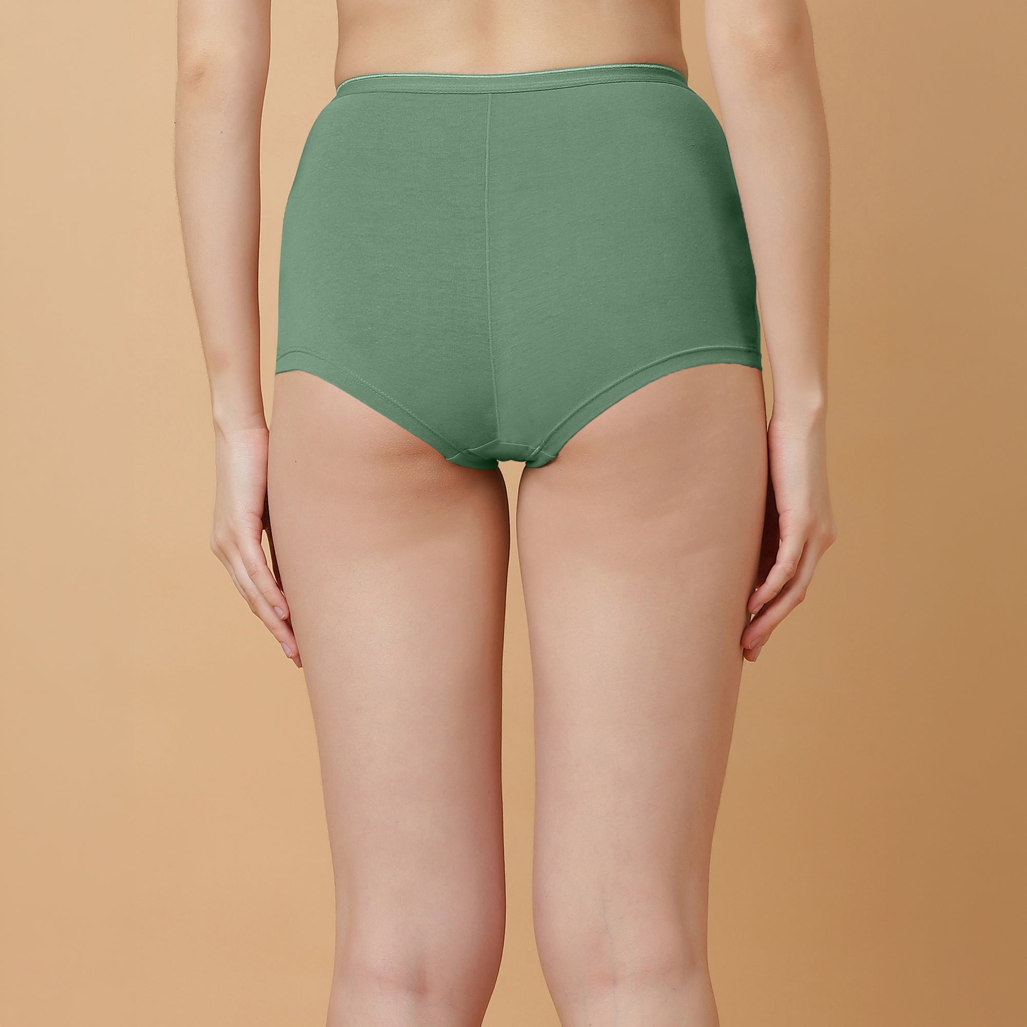 High Rise Full Coverage Cotton Spandex Boyshorts (Pack of 2)