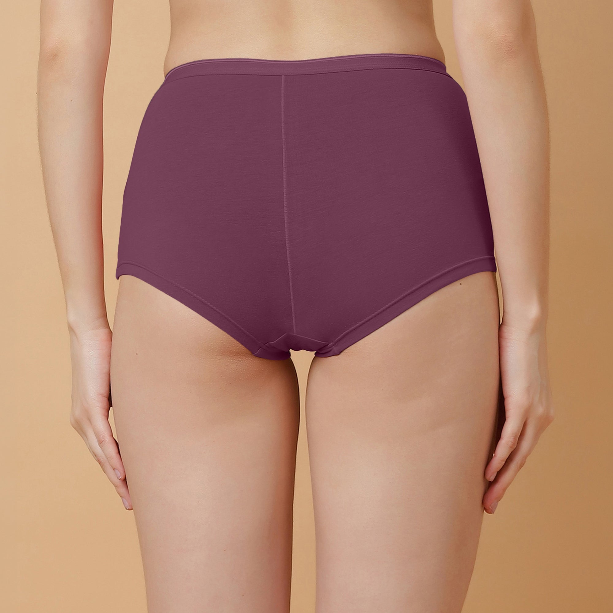 High Rise Full Coverage Cotton Spandex Boyshorts (Pack of 2)