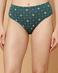 Tummy-Smoothing Printed High Waist Cotton Briefs – Pack of 3