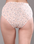 High Waist Full Coverage Printed Stretch Cotton Hipster Panty (Pack of 3) 3HWB-32