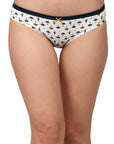 Mid Rise Medium Coverage Solid and Printed Cotton Stretch Brief Panty (Pack of 6) 6BF-20