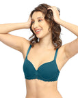 Medium Coverage Padded Wired Lace Bra-FB-550