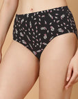Tummy-Smoothing Printed High Waist Cotton Briefs – Pack of 3