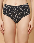Tummy-Smoothing Printed High Waist Cotton Briefs – Pack of 3