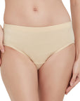 High Rise Full Coverage Solid Colour Cotton Stretch Hipster Panty (Pack of 3) - 3FCB-15A