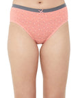 High Rise Full Coverage Solid and Printed Cotton Stretch Hipster Panty (Pack of 3) - 3FCB-17