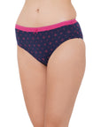 High Rise Full Coverage Solid and Printed Cotton Stretch Hipster Panty (Pack of 3) - 3FCB-17