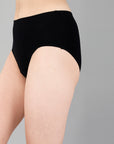 High Waist Full Coverage Solid Stretch Cotton Hipster Panty (Pack of 3) 3HWB-31