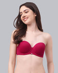 Medium Coverage Padded Wired Multiway Strapless Bra with Detachable Straps-FB-508A