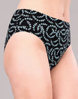 High Rise Full Coverage Printed Stretch Cotton Hipster Panty (Pack of 3) - 3FCB-30