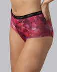 High Rise Full Coverage Printed Boyshorts- FP-1559