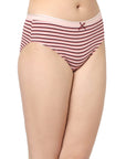 High Rise Full Coverage Solid and Printed Cotton Stretch Hipster Panty (Pack of 3) - 3FCB-17