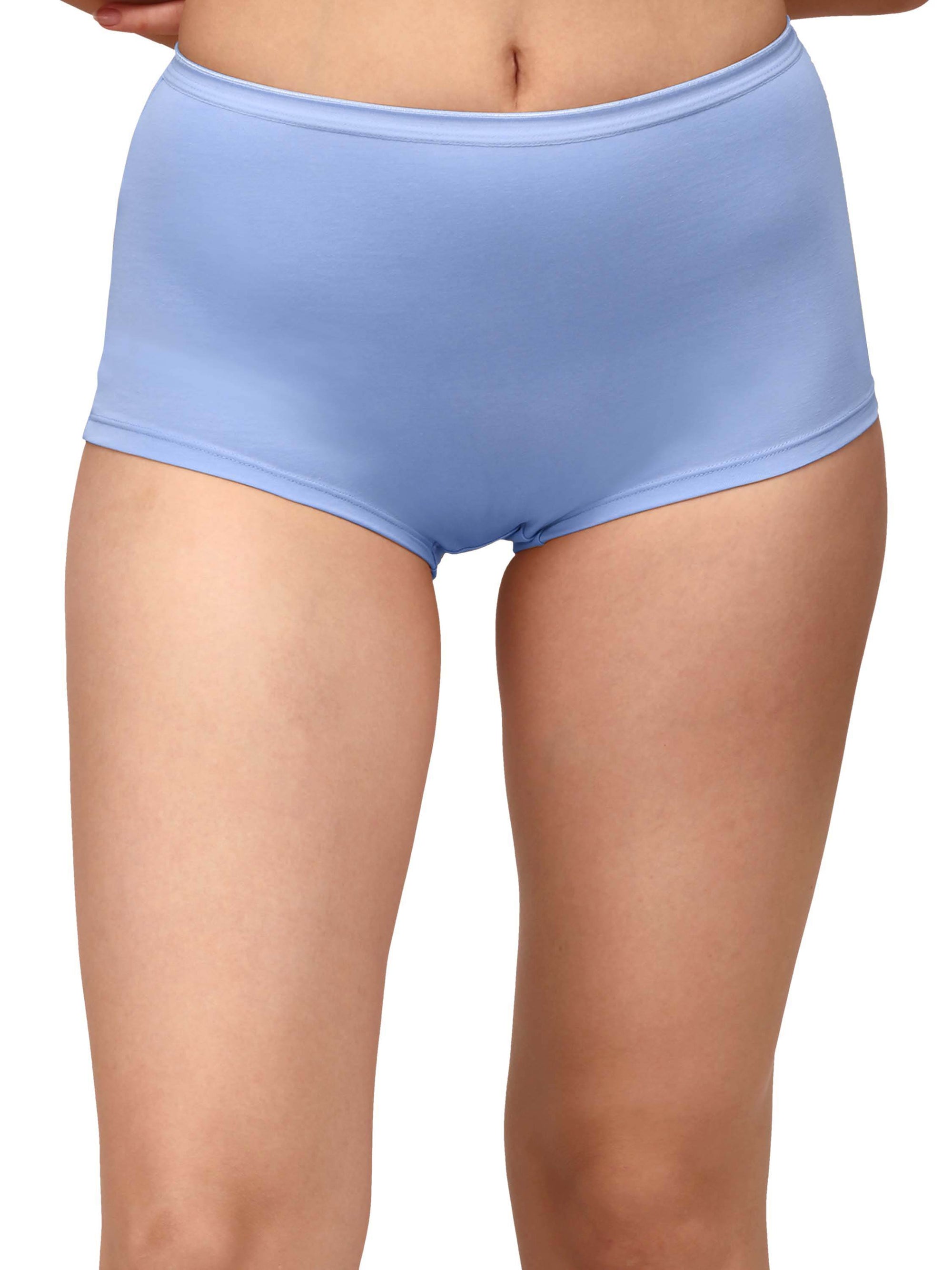 SOIE Woman - High Rise Full Coverage Cotton Spandex Boyshorts (Pack of 2) - Panty -for Women