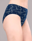 High Rise Full Coverage Printed Stretch Cotton Hipster Panty (Pack of 3) - 3FCB-30