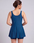 Colour Block Mid-Thigh Swimdress