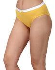 High Rise Full Coverage Solid and Printed Cotton Stretch Hipster Panty (Pack of 3)-3FCB-17