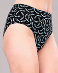 High Waist Full Coverage Printed Stretch Cotton Hipster Panty (Pack of 3) 3HWB-32