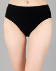 High Rise Full Coverage Solid Colour Cotton Stretch Hipster Panty (Pack of 3)