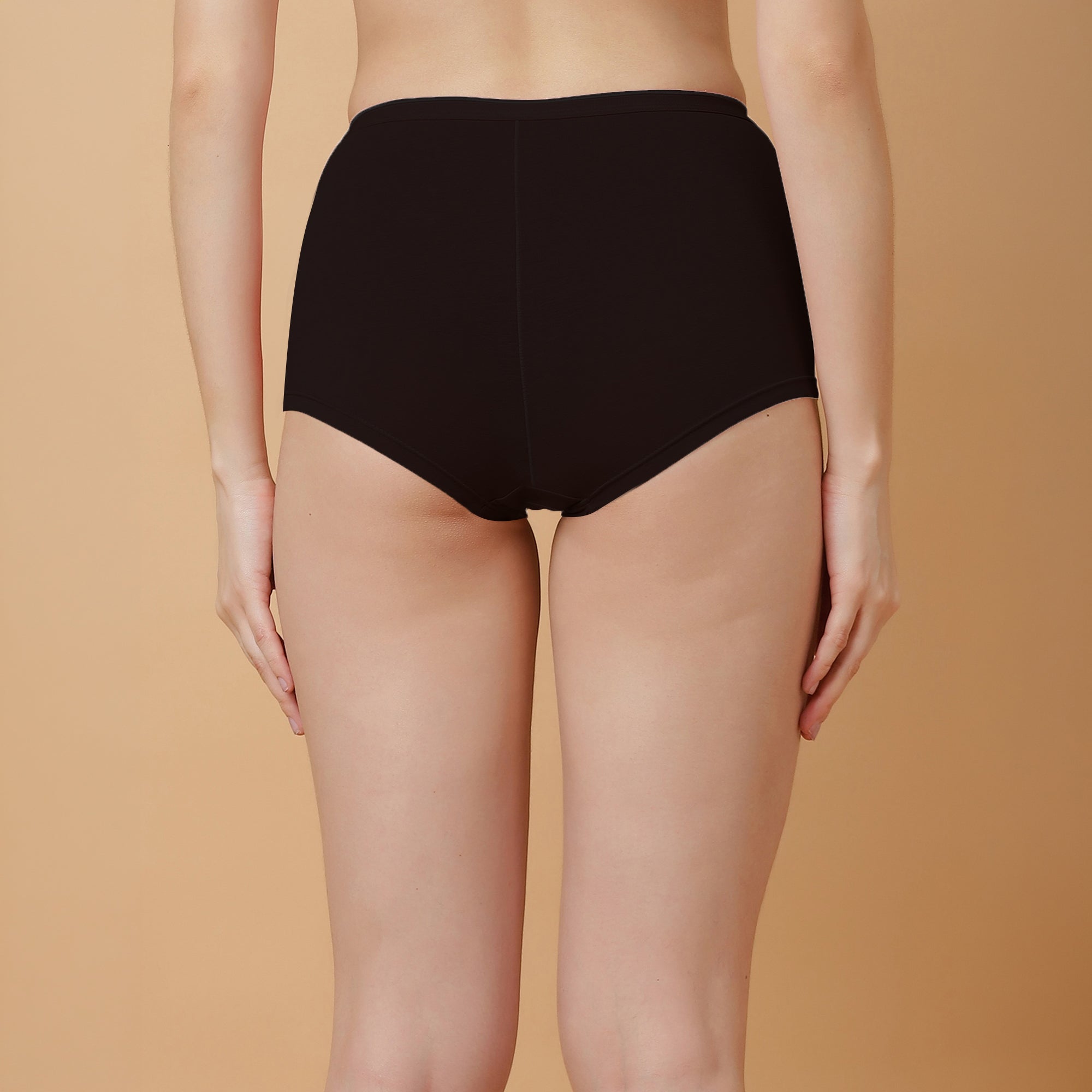 High Rise Full Coverage Cotton Spandex Boyshorts (Pack of 2)
