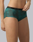 High Rise Full Coverage Printed Boyshorts- FP-1557