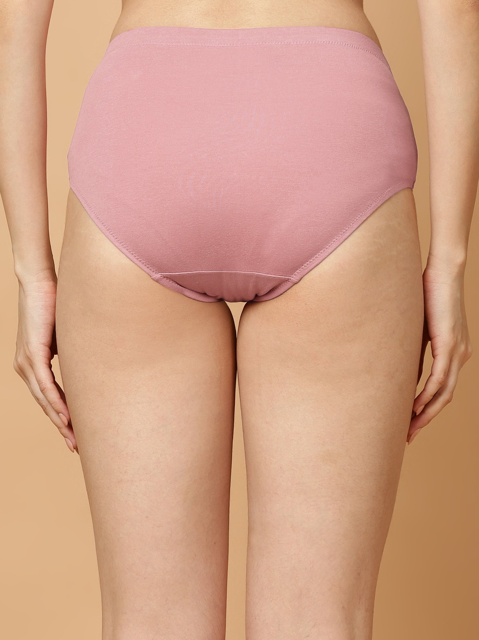 Tummy-Smoothing High Waist Cotton Briefs – Pack of 3