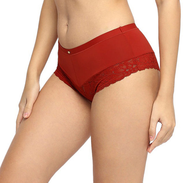 Mid Rise Medium Coverage Lace Shorty Cheeky Panty-FP-1550