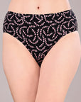 High Rise Full Coverage Printed Stretch Cotton Hipster Panty (Pack of 3) - 3FCB-30