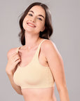 Non-Wired Non Padded Full Coverage Low Impact Slip on Sports Bra BB-03A