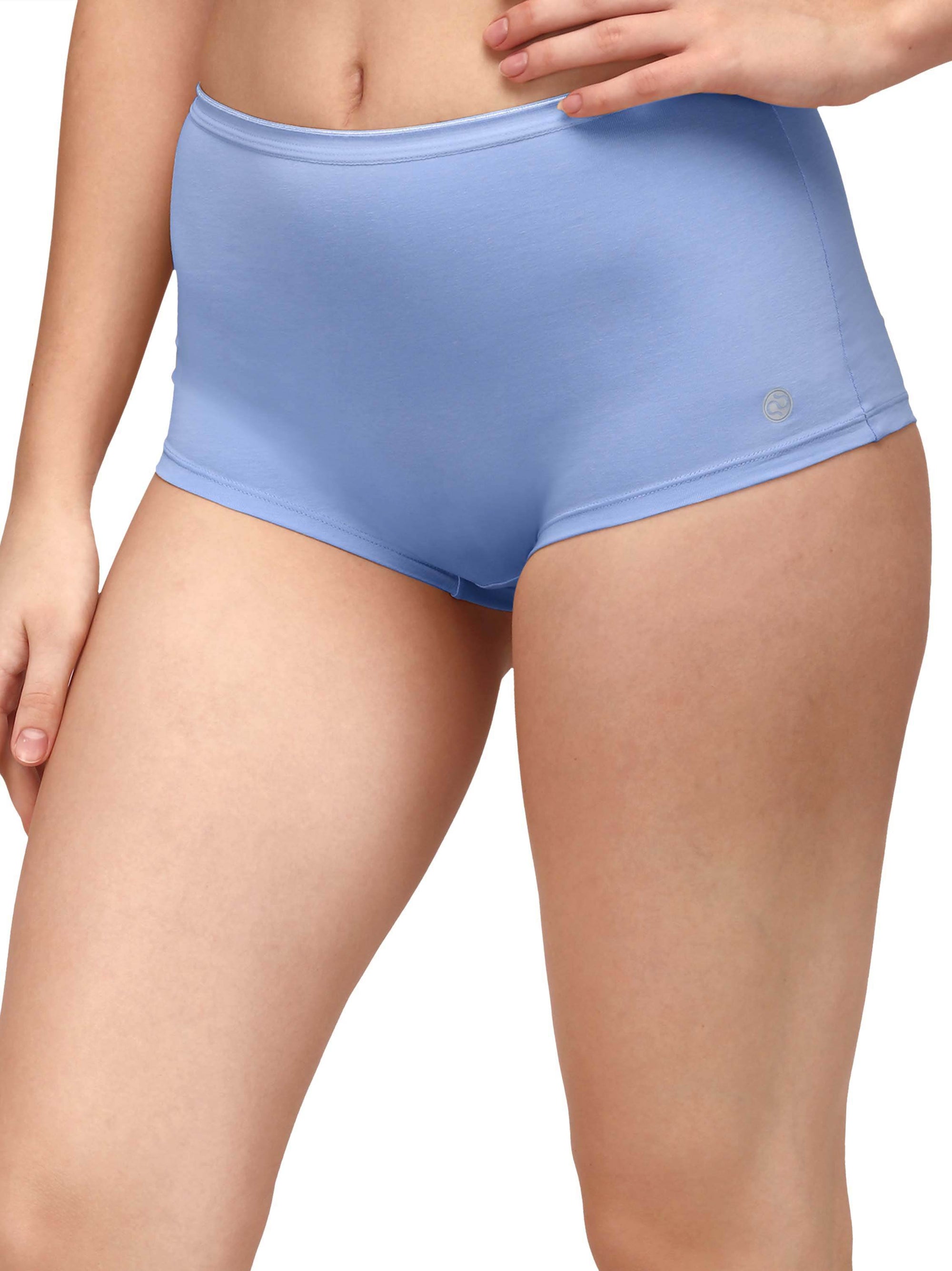 SOIE Woman - High Rise Full Coverage Cotton Spandex Boyshorts (Pack of 2) - Panty -for Women