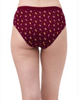 High Rise Full Coverage Solid and Printed Cotton Stretch Hipster Panty (Pack of 3)-3FCB-17