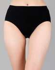 High Waist Full Coverage Solid Cotton Briefs (Pack of 3)