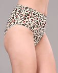 High Waist Full Coverage Printed Stretch Cotton Hipster Panty (Pack of 3) 3HWB-32