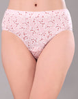 High Rise Full Coverage Printed Stretch Cotton Hipster Panty (Pack of 3) - 3FCB-30