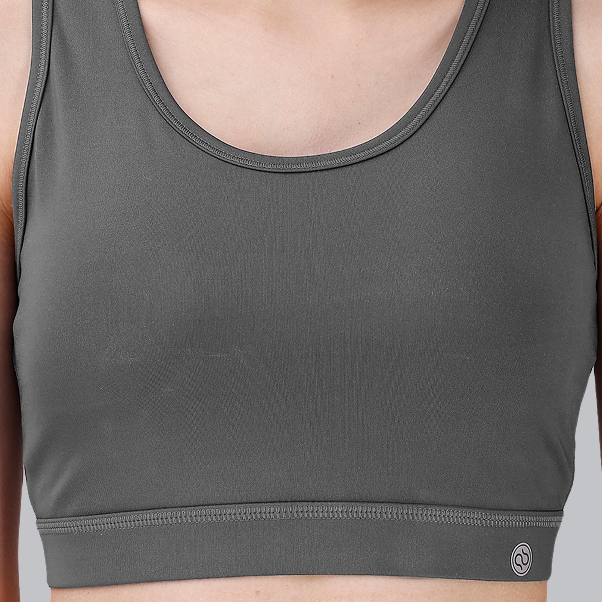 Medium Impact Racerback Sports Bra with Removable Cups- AT-1