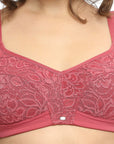 Full Coverage Non Padded Non Wired Lacy Bra-FB-709
