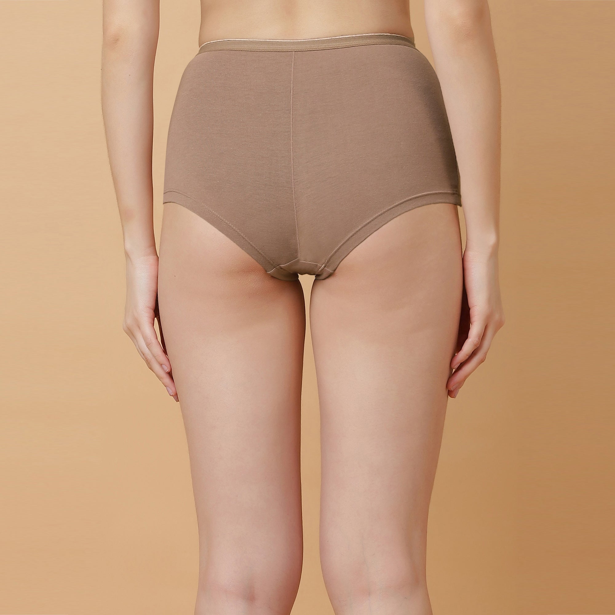 High Rise Full Coverage Cotton Spandex Boyshorts (Pack of 2)