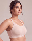 Full Coverage Padded Non-Wired High Impact Cotton Sports Bra