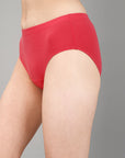 High Rise Full Coverage Solid Colour Cotton Stretch Hipster Panty (Pack of 3)