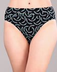 High Rise Full Coverage Printed Stretch Cotton Hipster Panty (Pack of 3) - 3FCB-30