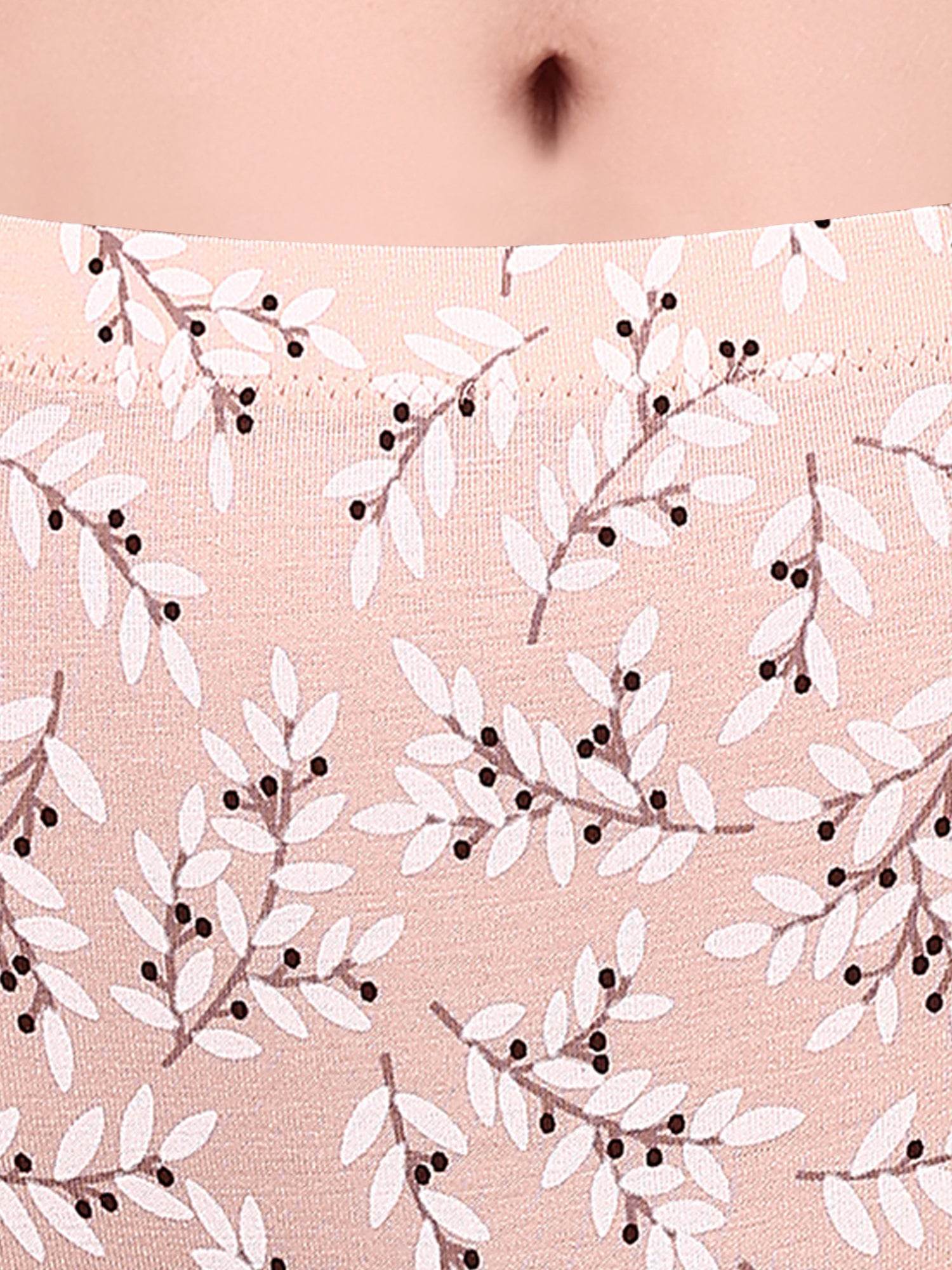 SOIE Woman - High Rise Full Coverage Printed Stretch Cotton Hipster Panty (Assorted Pack of 3) - Panty -for Women