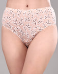 High Rise Full Coverage Printed Stretch Cotton Hipster Panty (Pack of 3) - 3FCB-30