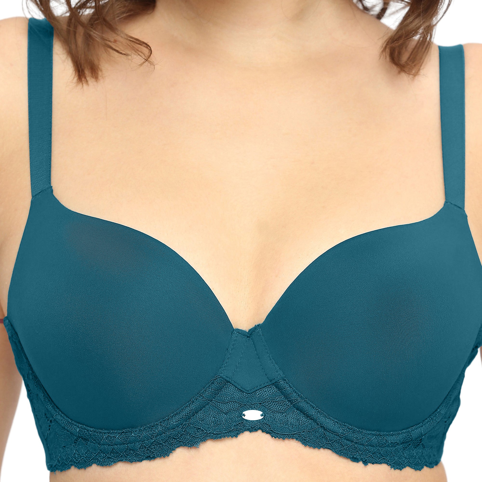 Medium Coverage Padded Wired Lace Bra-FB-550