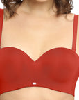 Padded Wired Medium Coverage Strapless Halter Neck Multiway Lace Bra FB-551