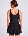 Colour Block Mid-Thigh Swimdress