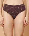 Tummy-Smoothing Printed High Waist Cotton Briefs – Pack of 3