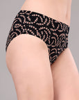 High Rise Full Coverage Printed Stretch Cotton Hipster Panty (Pack of 3) - 3FCB-30