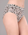 High Rise Full Coverage Printed Stretch Cotton Hipster Panty (Pack of 3) - 3FCB-30