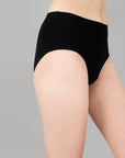 High Waist Full Coverage Solid Cotton Briefs (Pack of 3)