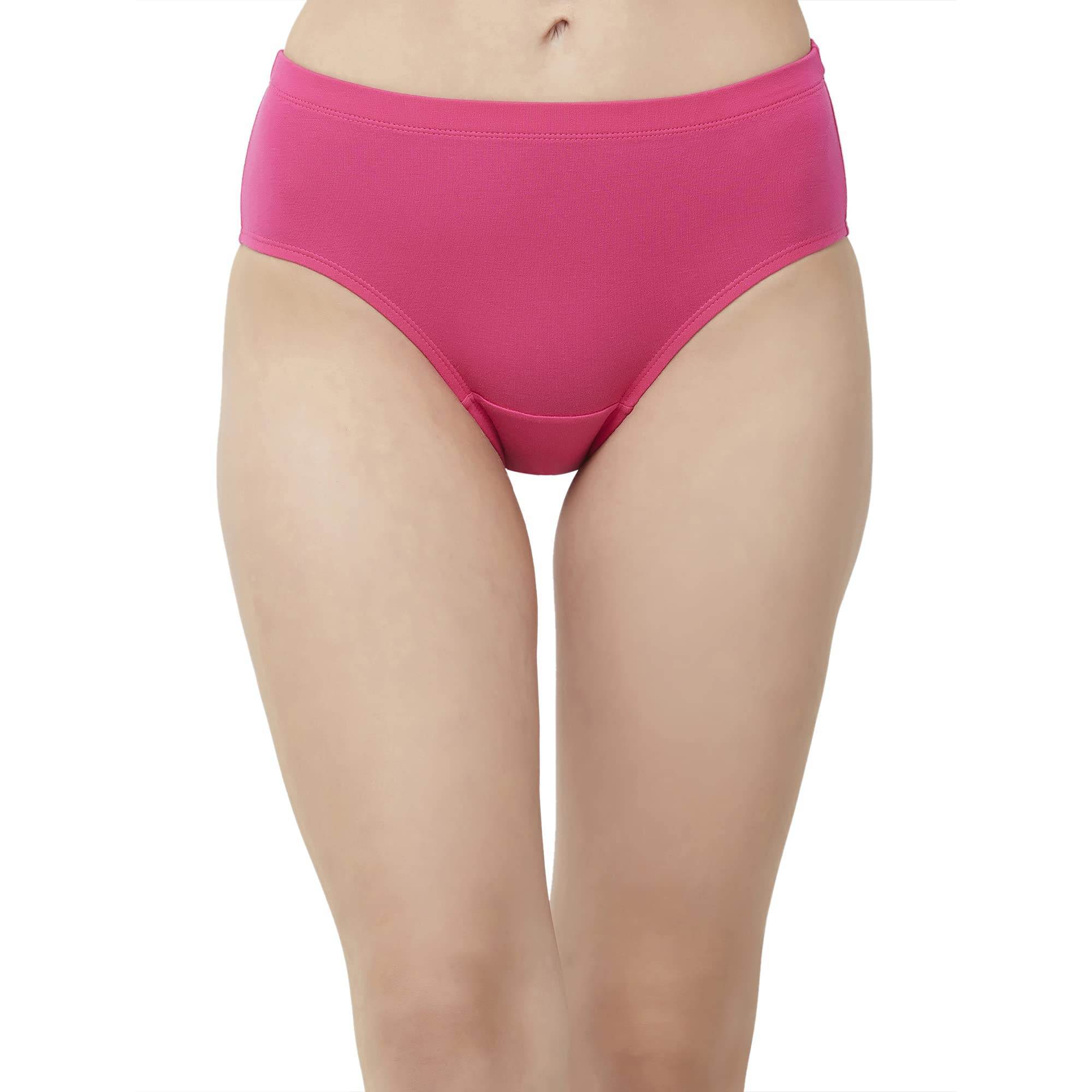 SOIE Woman - High Rise Full Coverage Solid Colour Cotton Stretch Hipster Assorted Panty (Pack of 3) - Panty -for Women