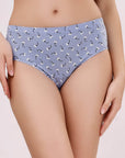 SOIE Woman - High Rise Full Coverage Printed Stretch Cotton Hipster Panty (Pack of 3) - Panty -for Women